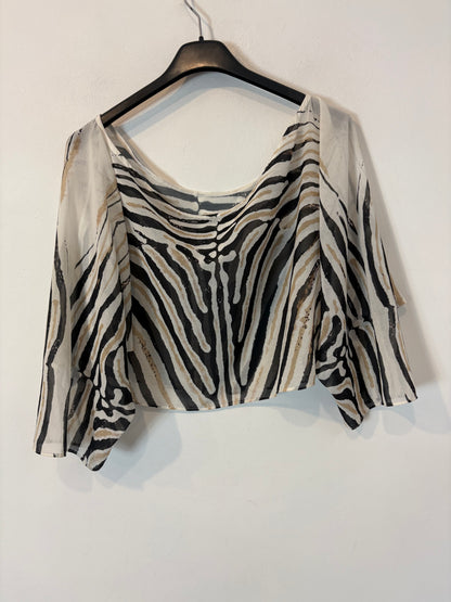 SEZANE. Geometric blend trousers T36