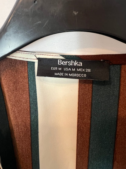 BERSHKA. Striped wrap blouse. TM