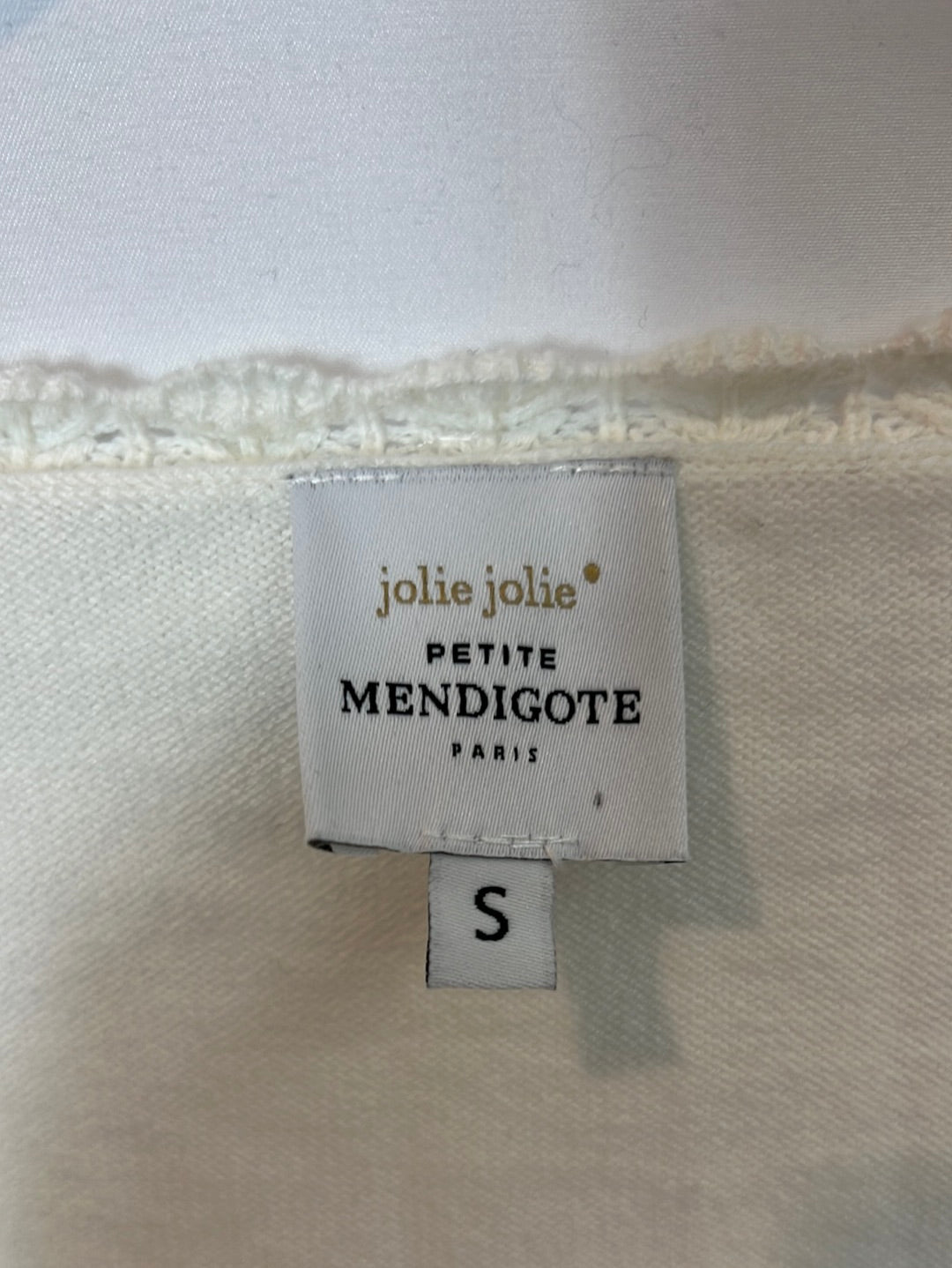 JOLIE JOLIE. Top blanco punto T.s