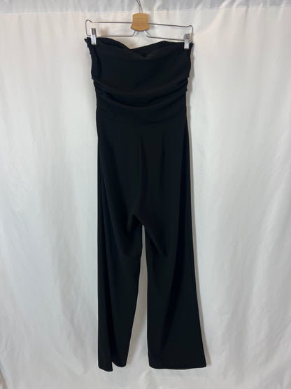 ETXART&amp;PANNO. Flowing strapless black jumpsuit. TM