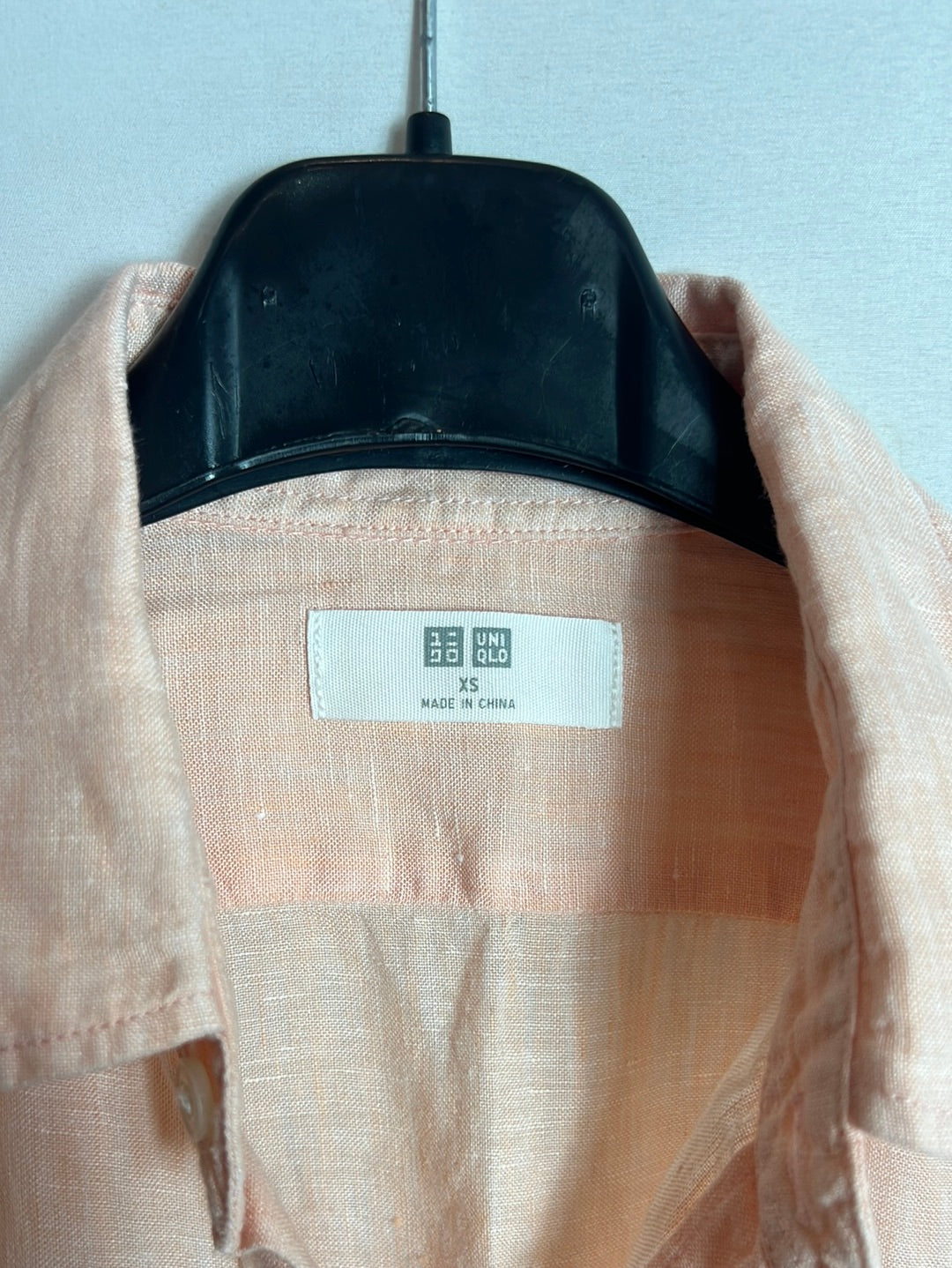 UNIQLO. Pastel flecked linen shirt. XS