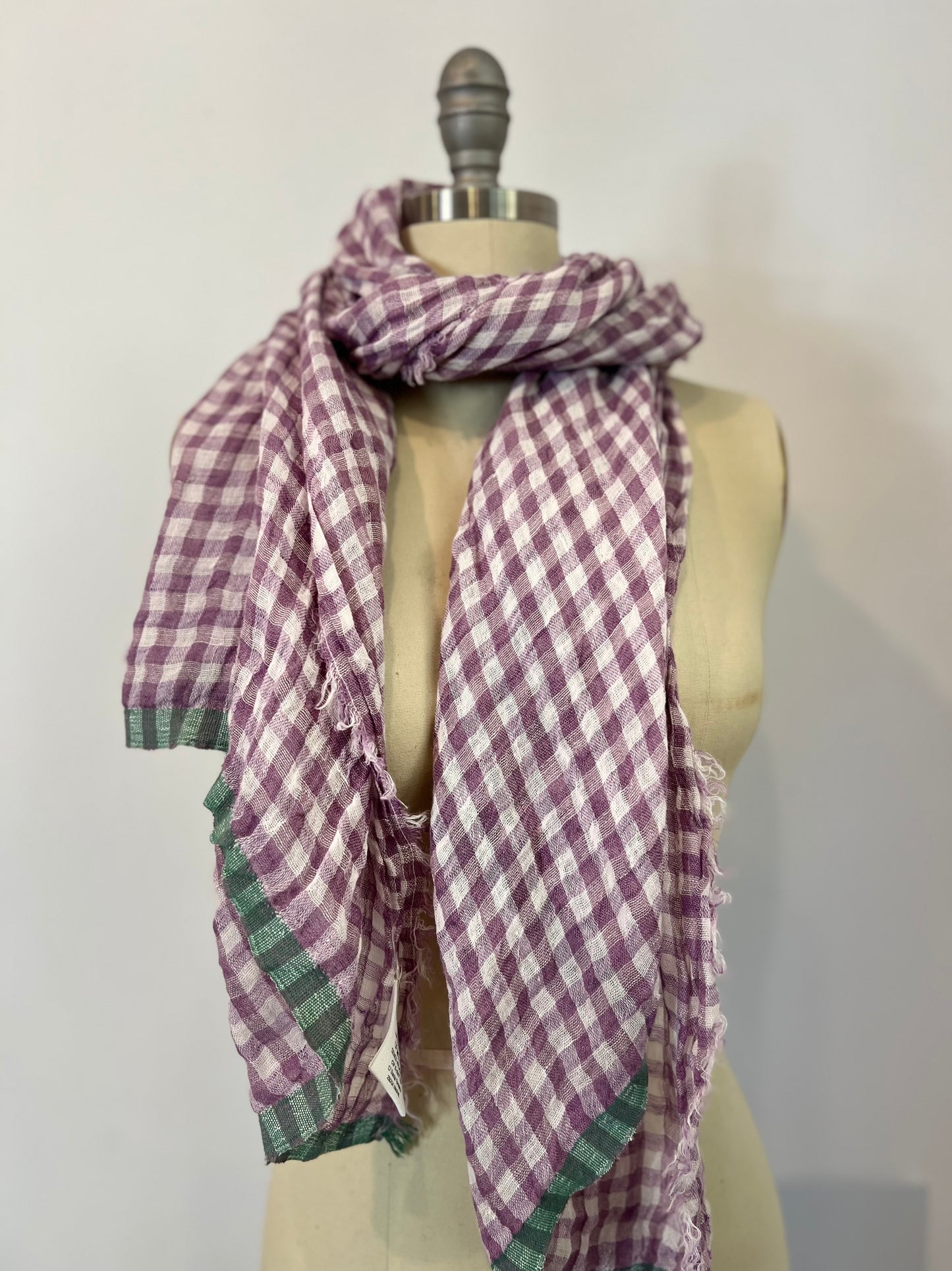 MALABABA. Pareo/fular cuadros