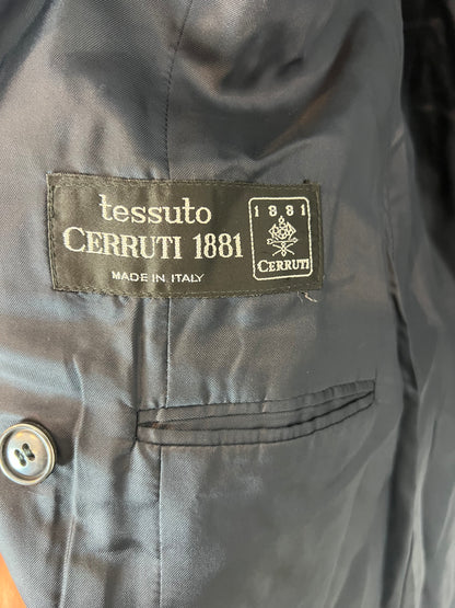 CERRUTI 1881. Navy blue wool blazer. T 38