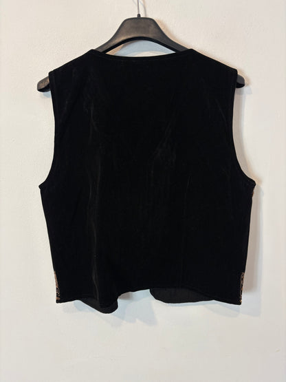 OTRAS. Chaleco  terciopelo bordados