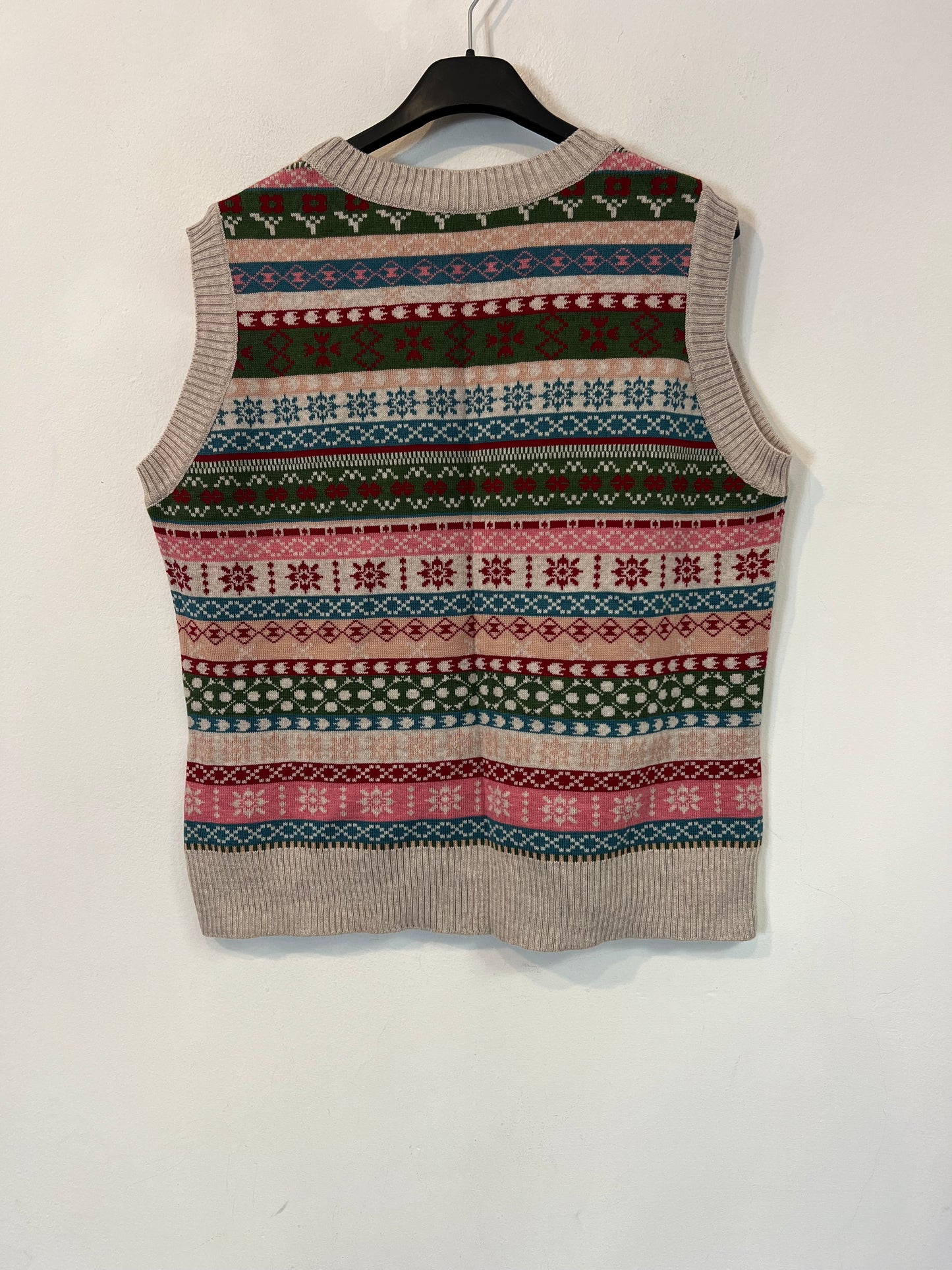 LA CASITA DE WENDY. Chaleco greca lana