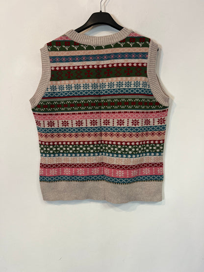 LA CASITA DE WENDY. Chaleco greca lana