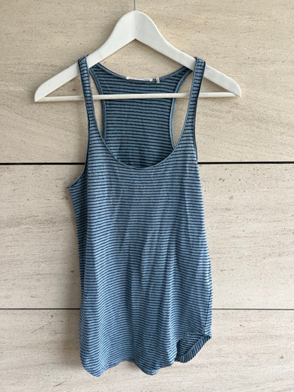 ISABEL MARANT ETOILÉ. Camiseta rayas lino azul T.xs