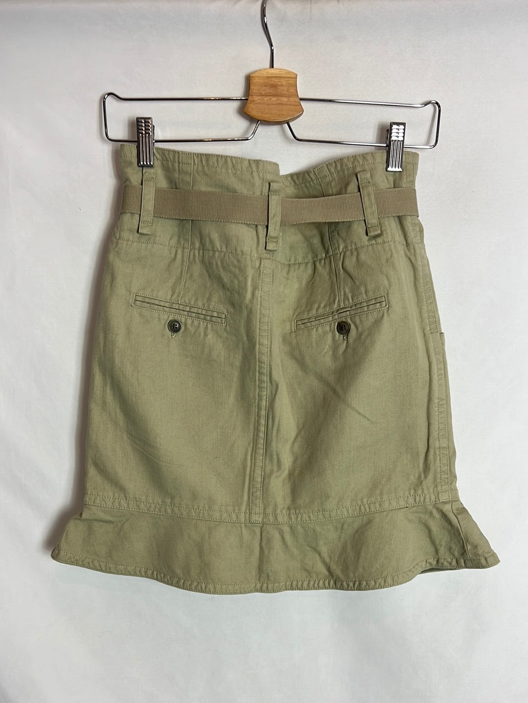 ISABEL MARANT ÉTOILE. Short denim ruffle skirt. T 34