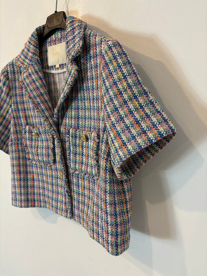 MAJE. Top tweed colores