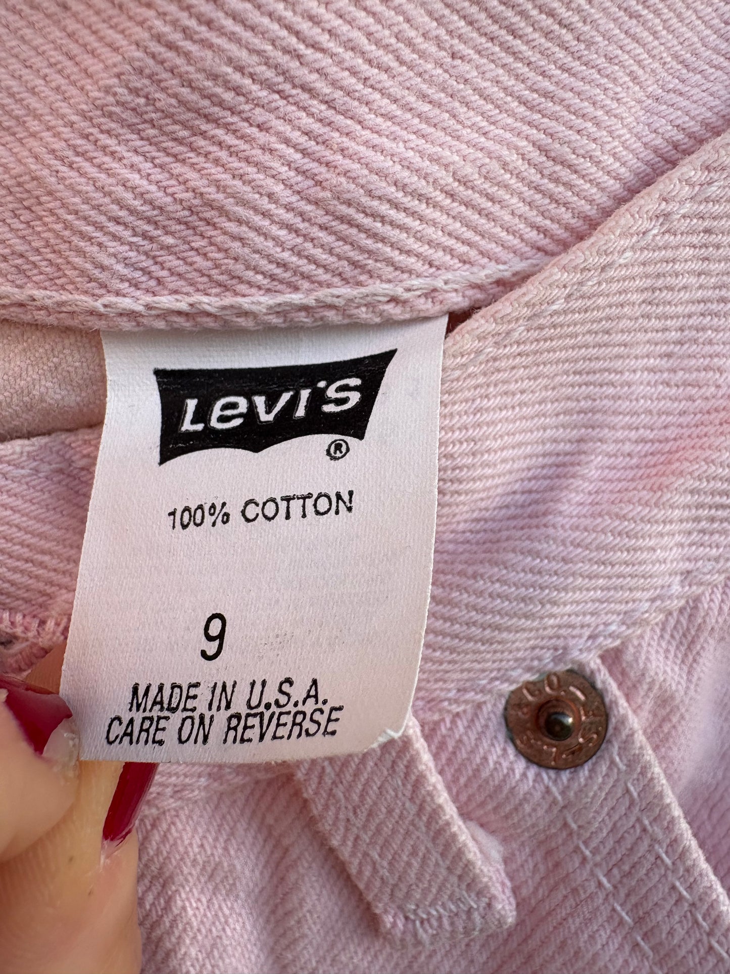 LEVI´S. Denim rosa pastel vintage abotonado