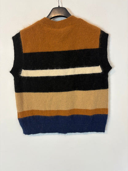 SOPHIE AND LUCIE. Chaleco rayas angora