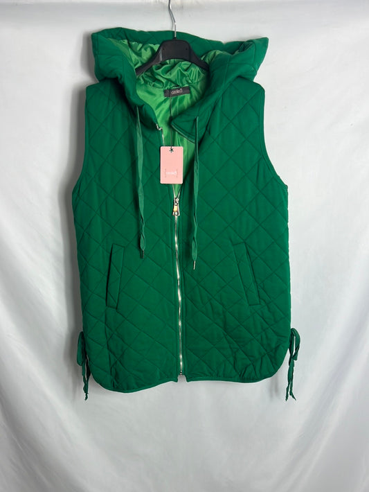 AZALEA. Chaleco verde sin mangas Tu(S)