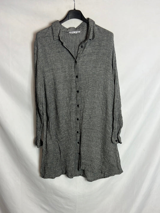 LEFTIES. Short textured shirt dress. TS