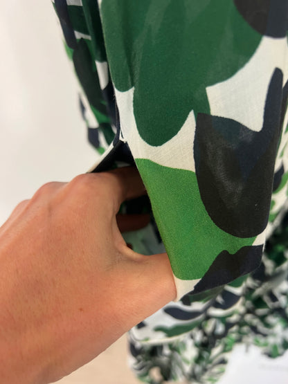 CRISTINA BEAUTIFUL LIFE. Vestido largo estampado fluido. T M