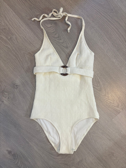 TCN. Bañador color crudo textura. T S