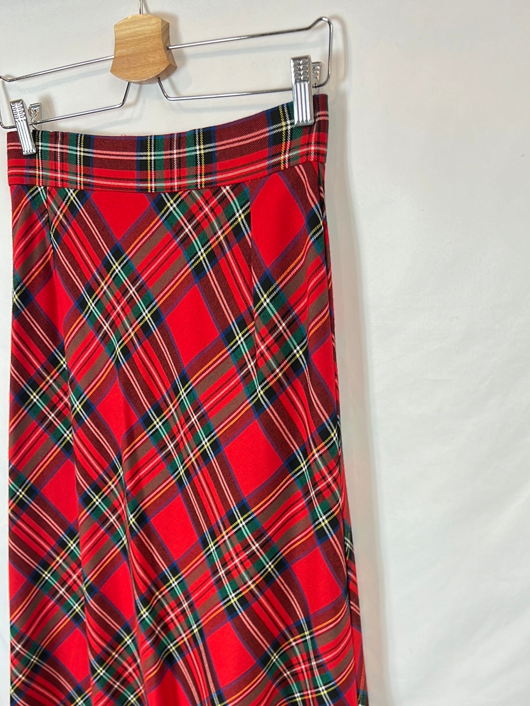 KOLONAKI. Falda larga cuadros. T 36