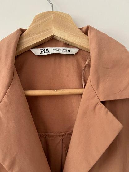 ZARA. Long brown dress TM