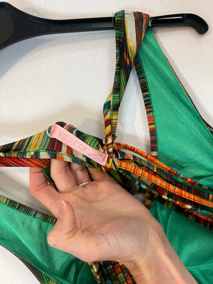 ELISSA. Vestido largo rayas colores T.s