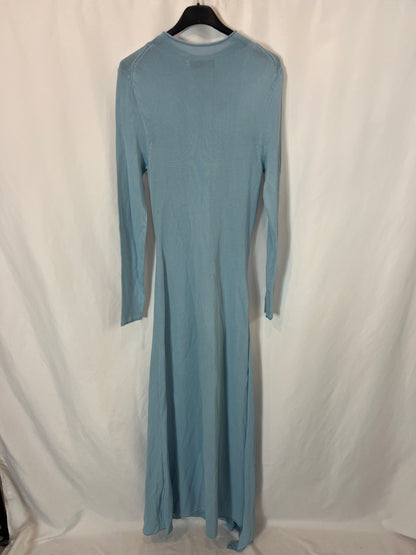 ZARA. Long blue knit dress Ts