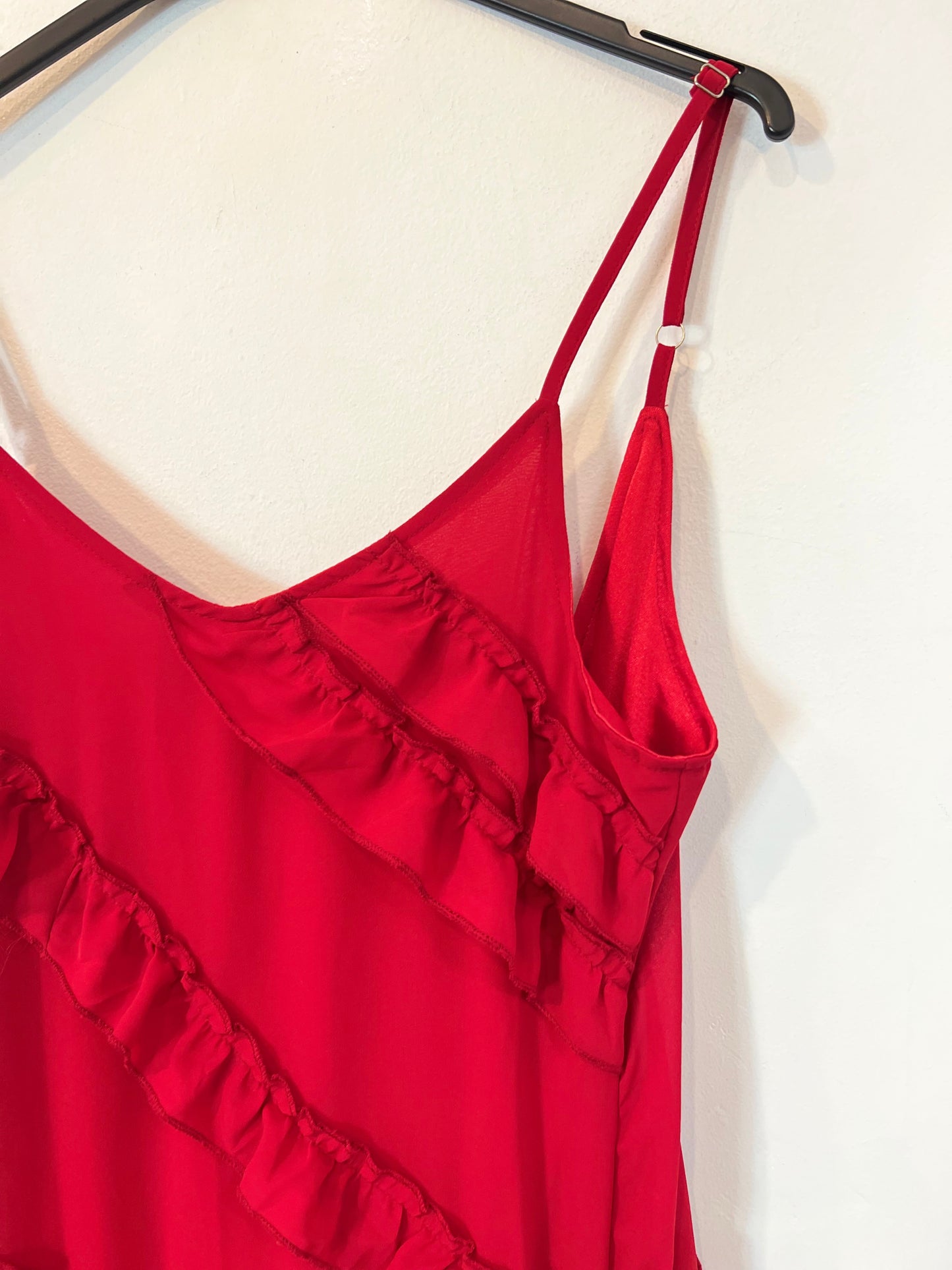 OTRAS. Vestido largo volantes