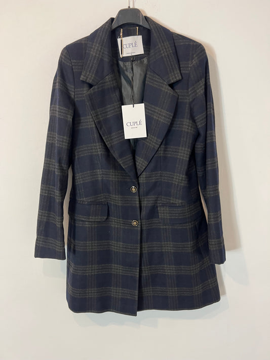 CUPLÉ. Blazer larga cuadros . T M