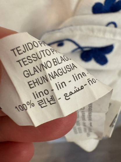 ZARA. Mustard textured back top. TS