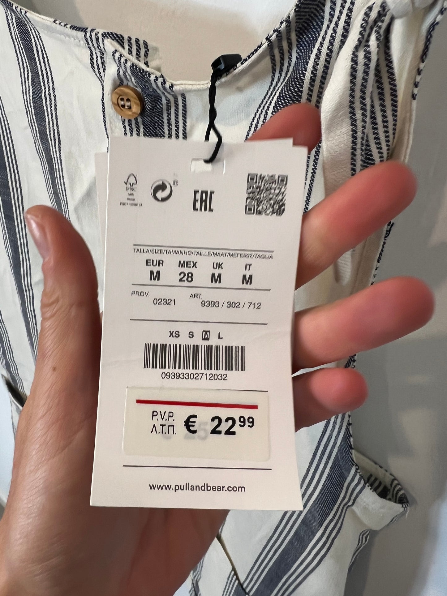 PULL&BEAR. Peto rayas textura. T M