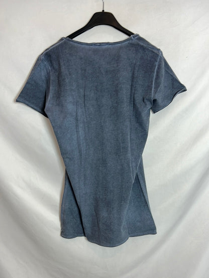 MM&I. Camiseta azul jaspeada. TS