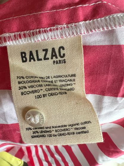 BALZAC. Falda midi rayas T.36