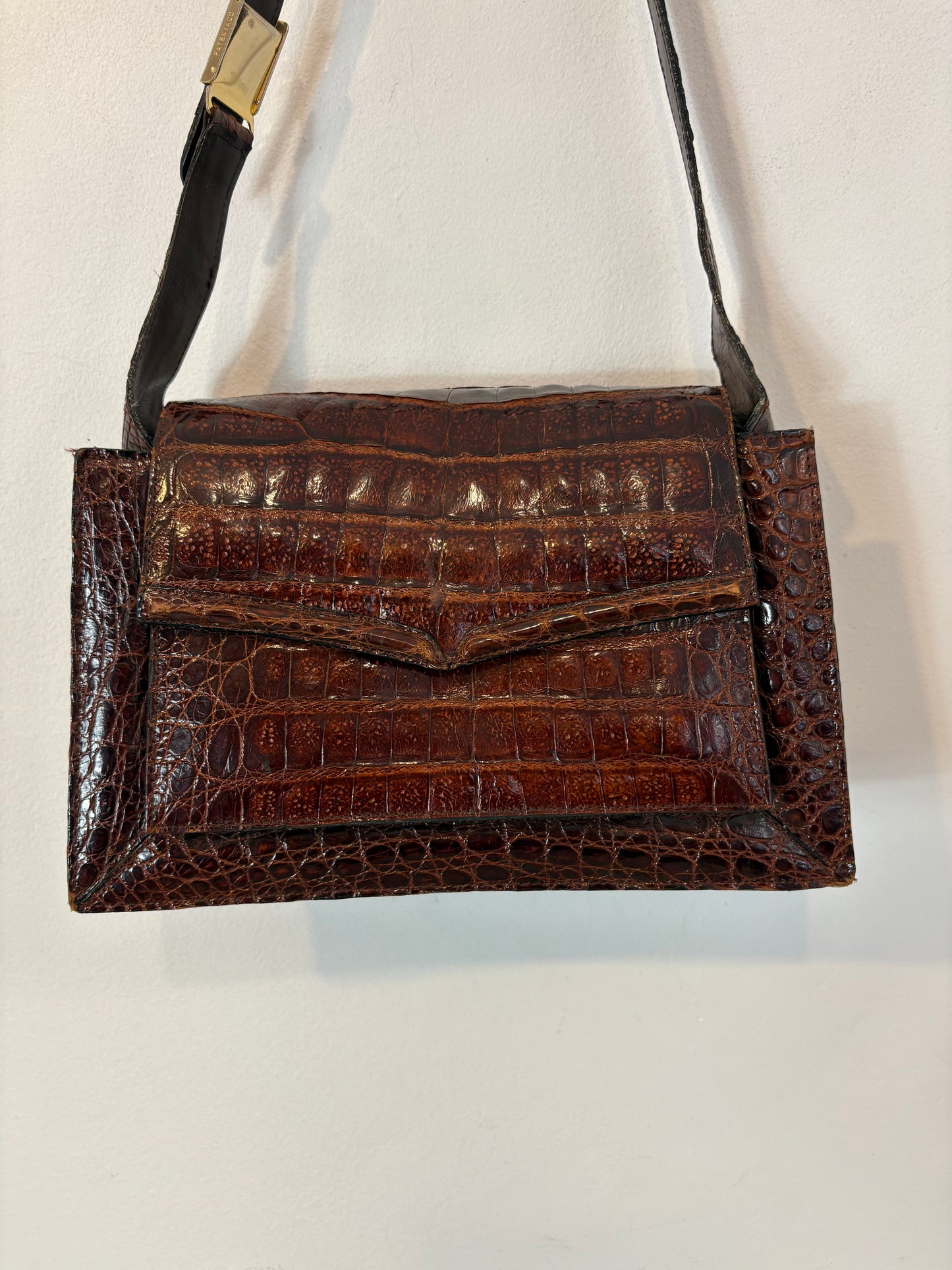 Bolso de hombro piel  marrón
