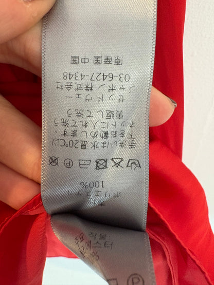 ZADIG & VOLTAIRE. Blusa roja satén fluida. T S