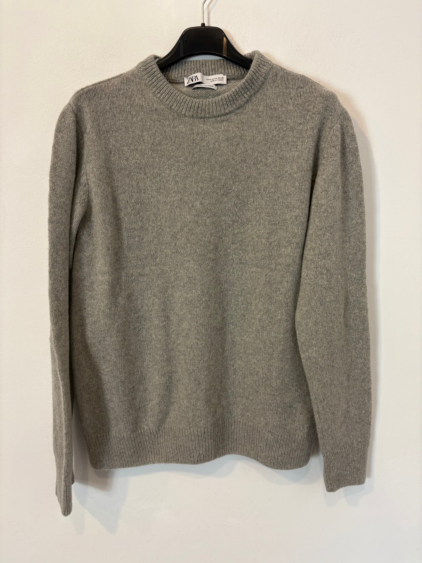 ZARA Jersey gris jaspeado cashemre