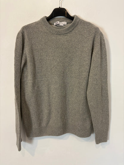 ZARA Jersey gris jaspeado cashemre