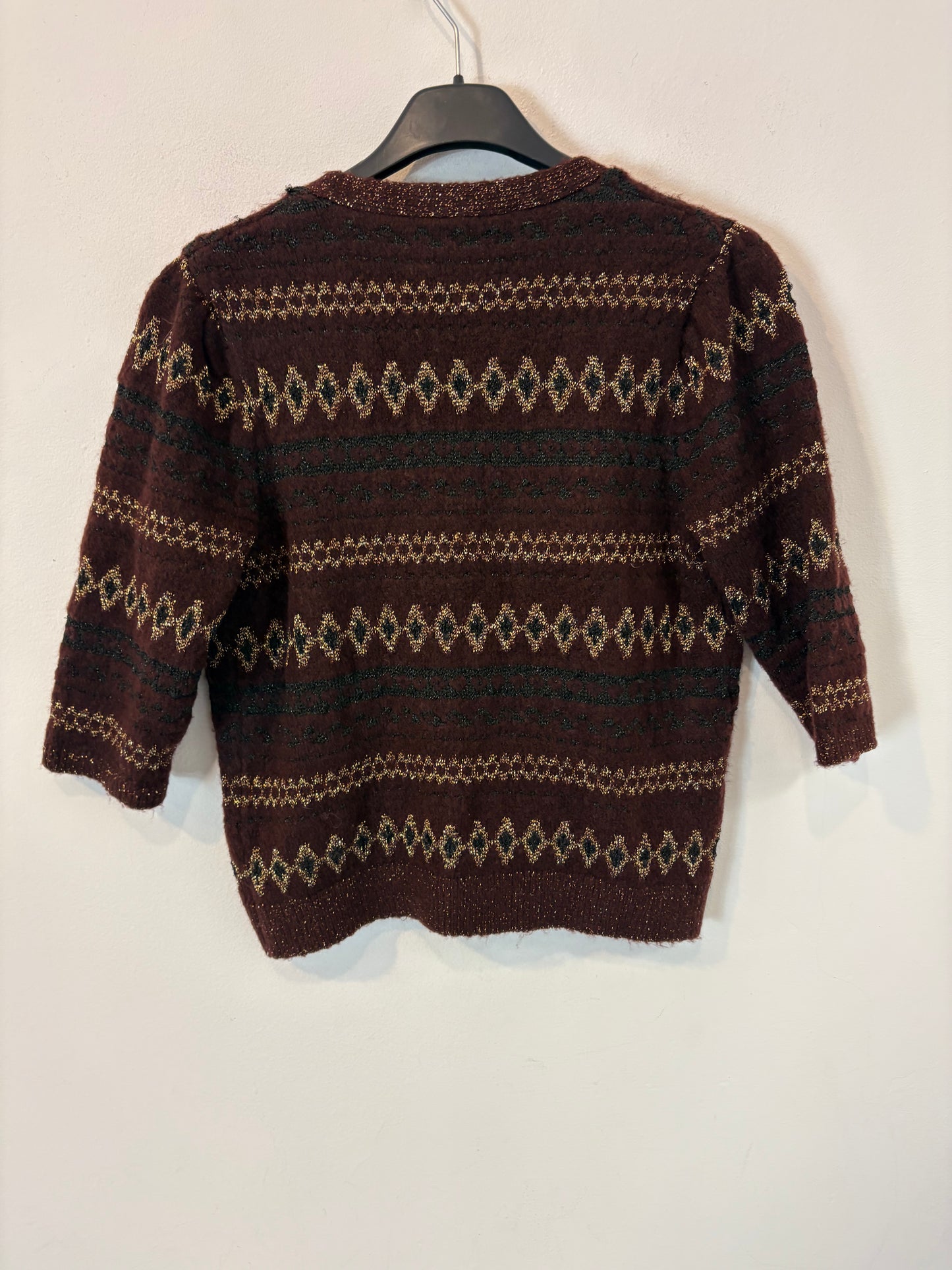 MASSIMO DUTTI. Short green skirt with pocket T.xs