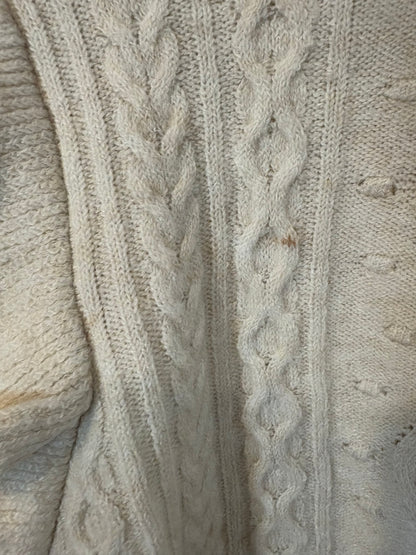 SPRINGFIELD. Jersey beige flores bordadas. T L (S/M)