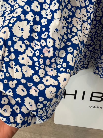 OTHERS. Long blue floral dress YOUR (S/M)