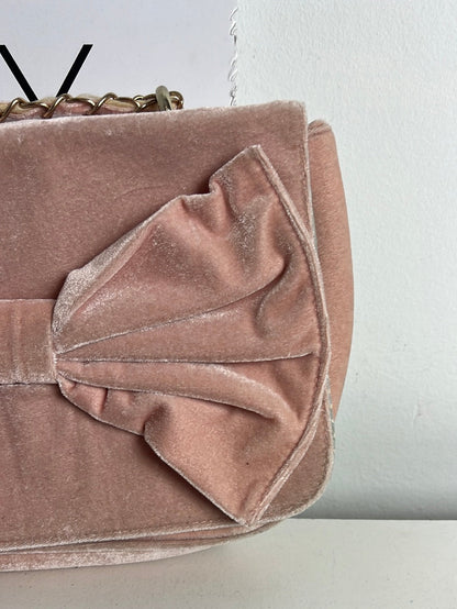 KLING. Pink velvet bag (Tara)