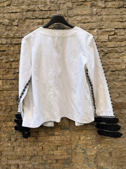 COOSY. Chaqueta bordada algodón