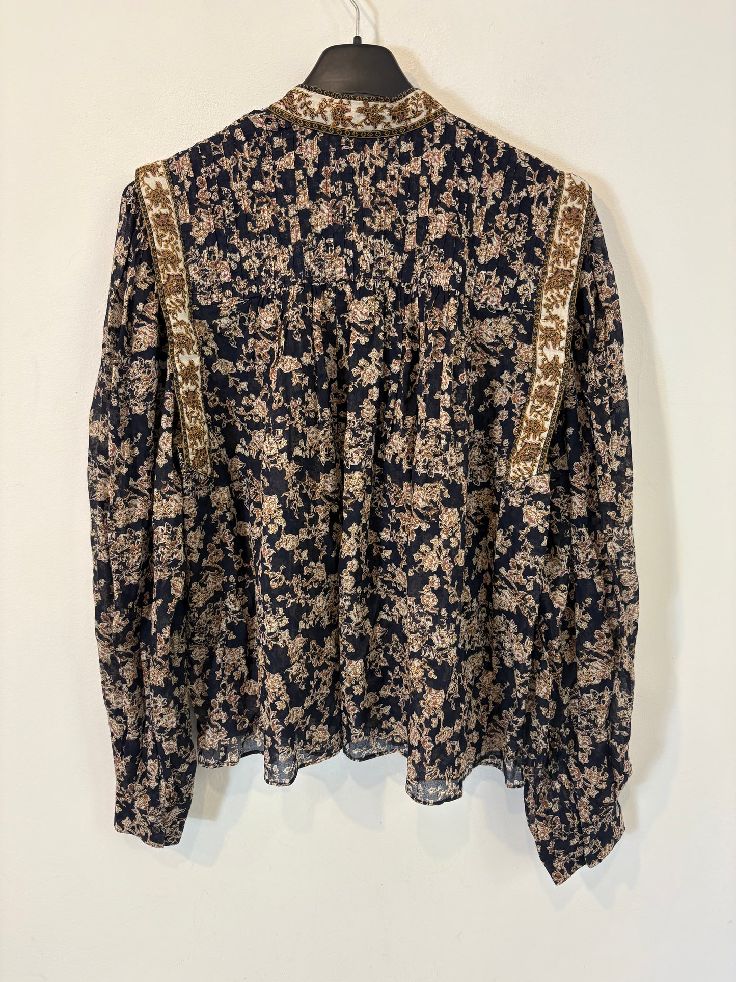 ISABEL MARANT ÉTOILE. Blusa estampada detalles. T 34 (S)