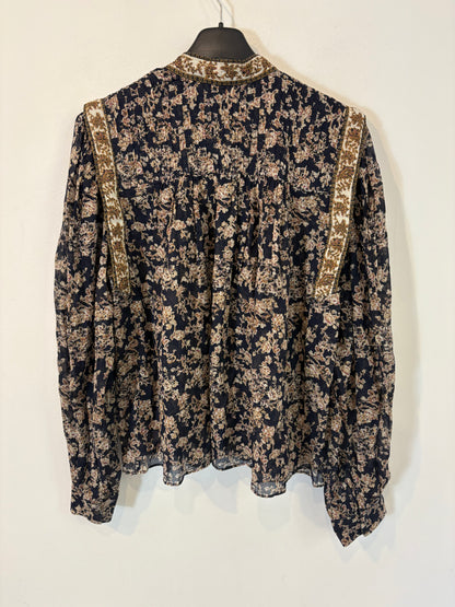 ISABEL MARANT ÉTOILE. Blusa estampada detalles. T 34 (S)