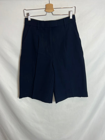 ZARA. Bermuda larga azul. T S