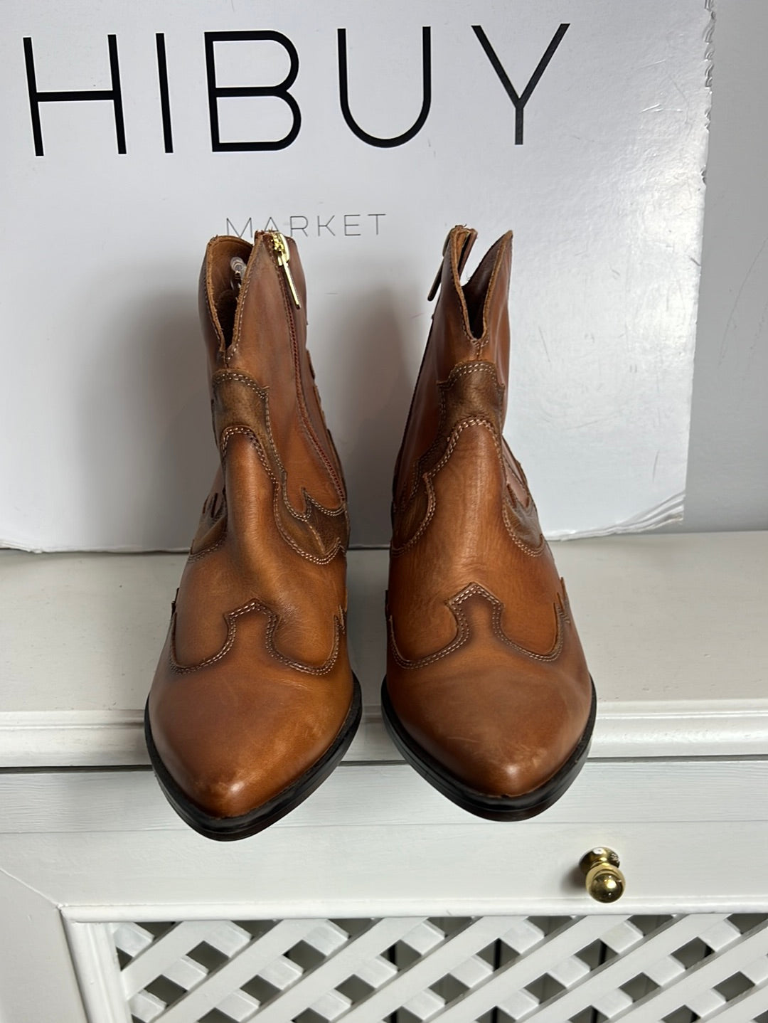 PIKOLINOS. Botines tobilleros cowboy T.38