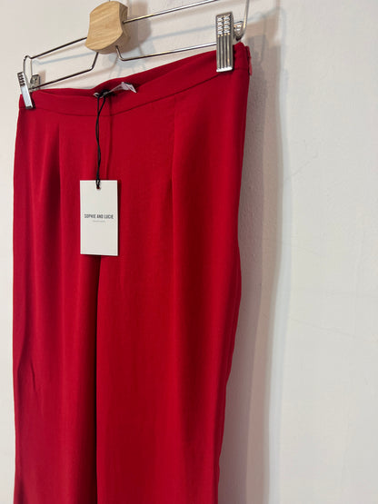 SOPHIE&LUCIE. pantalón rojo  fluido T.38