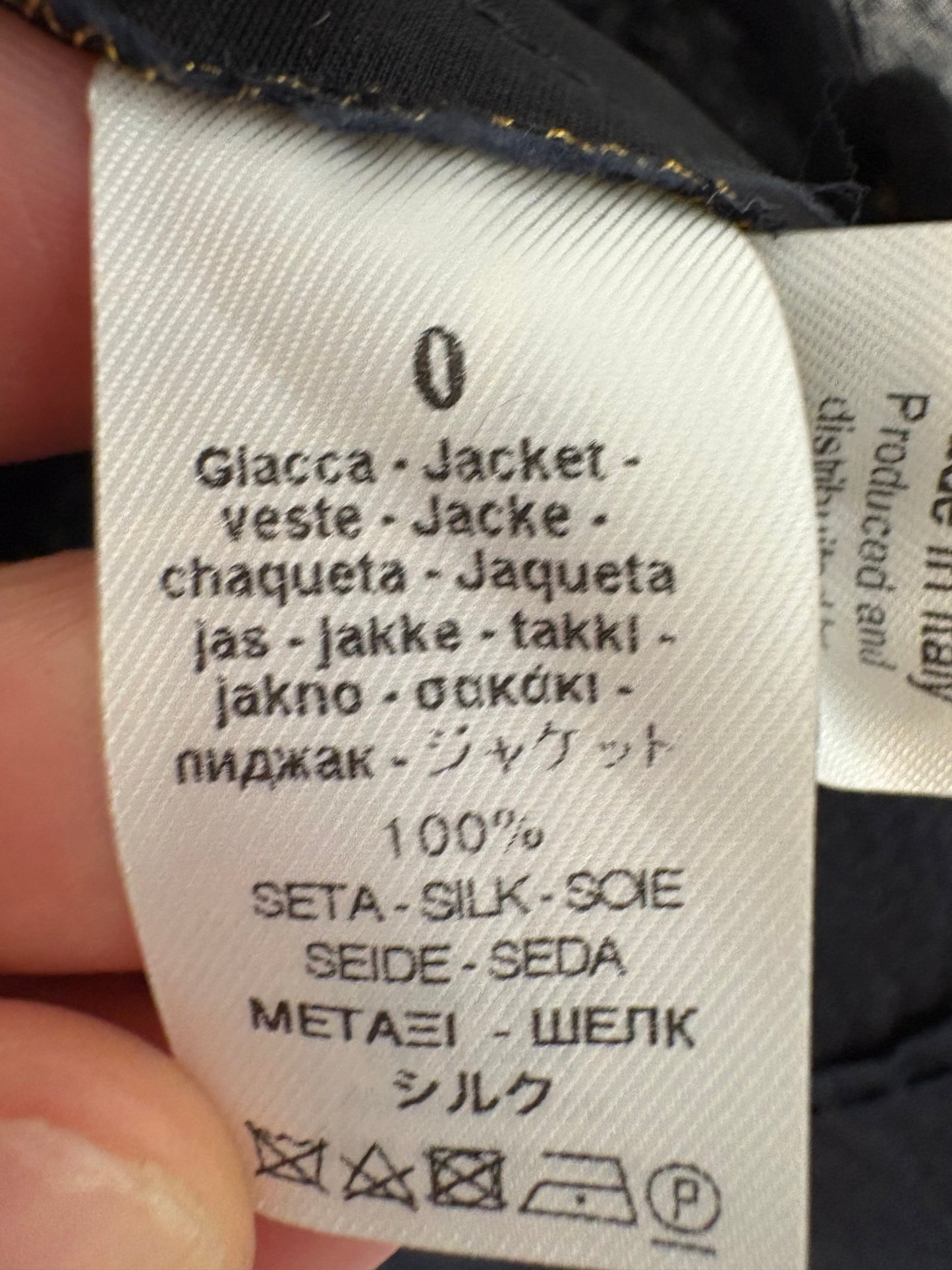 FORTE FORTE. Blue and black silk vest. Size 0 (XS/S)