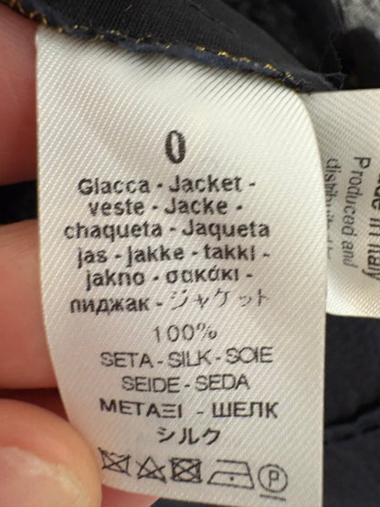 FORTE FORTE. Blue and black silk vest. Size 0 (XS/S)