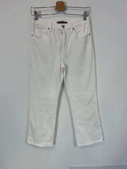 COMPTOIR DES COTONNIERS. Cropped white denim. T 38