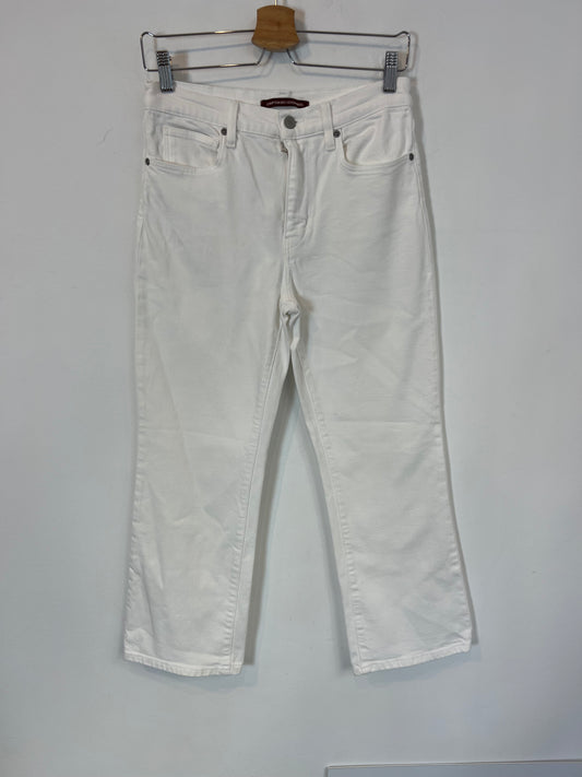 COMPTOIR DES COTONNIERS. Denim blanco cropped. T 38