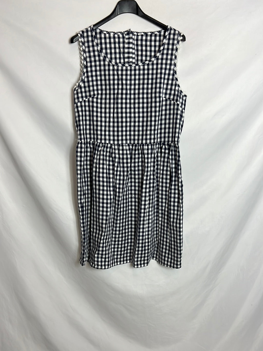 OTRAS. Vestido corto cuadros vichy. T S