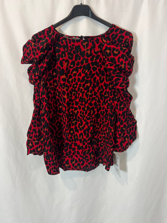 ZARA. Flowy animal print blouse. T.S.