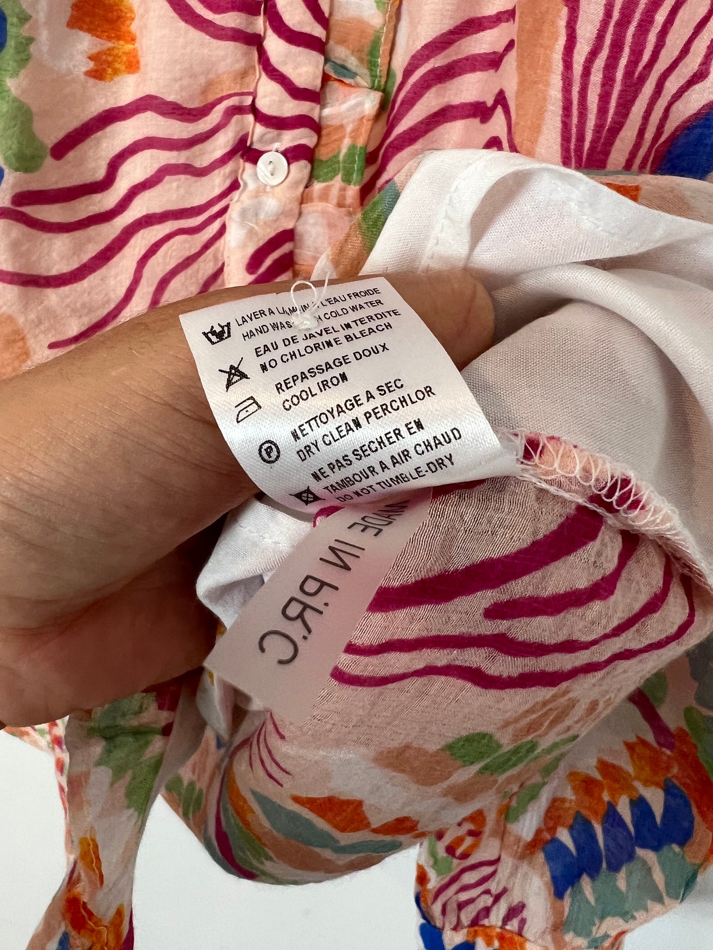 POLIN ET MOI. Ts colorful print blouse